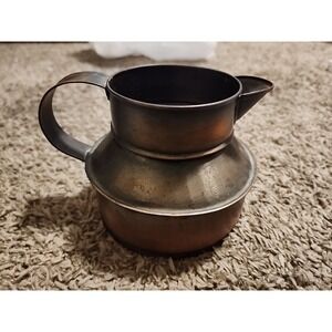 Country Ware Hand Rubbed Copper‎ Cup Pitcher Planter Patina Made in Mexico Decor